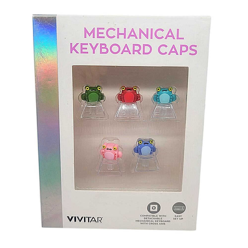NEW Vivitar Mechanical Keyboard Caps Frogs Novelty Keycap Gamer Gaming NIB M7
